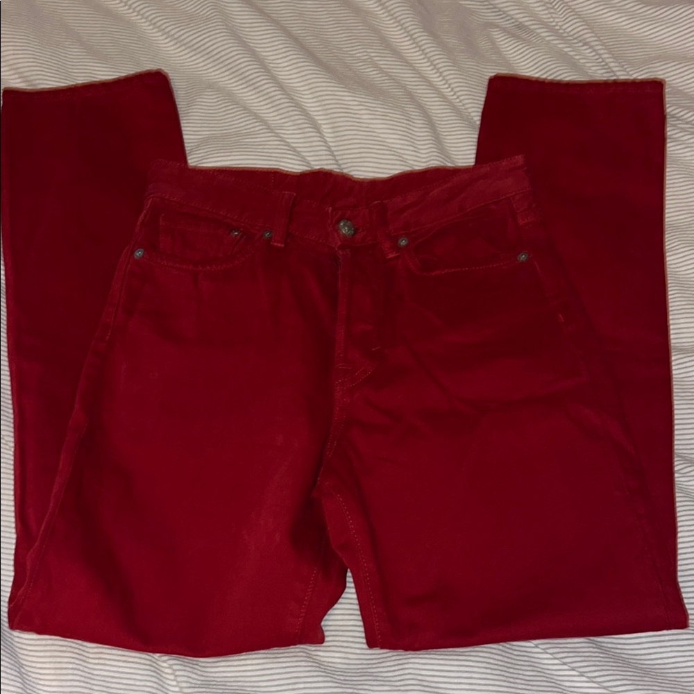 &Denim red jeans 24